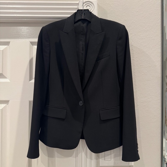 Women's Theory Black Tailored Blazer - Picture 6 of 6